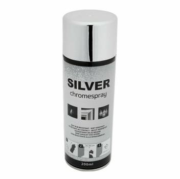 200 ml Hochwertiger Silberspray mit Chrom Effekt. Decospray Aryllack Sprühlack