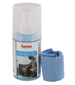 Hama 2tlg. Screen Cleaner Kit, Bildschirm Reinigungsset, 1 Mikrofaser Tuch
