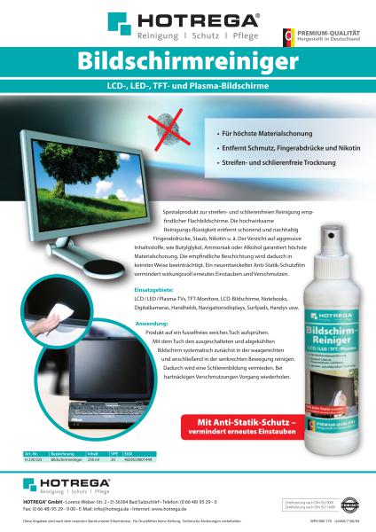 Bildschirmreiniger LCD / Plasma & TFT