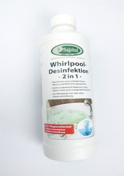 Whirlpool Pflege Set - bestehend aus Hotrega H150200 Whirlpool-Desinfektion 2 in1, HOTREGA H160470 Duschkabinen-Reiniger, Microfasertuch für Küche, Badezimmer. (Top Qualität 40 x 40 cm.)